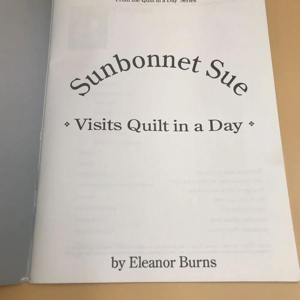 Sunbonnet‎ Sue Visits Quilt in a Day Eleanor Burns Quilt in a Day